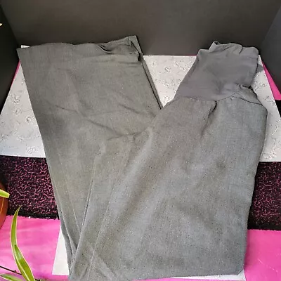 Motherhood Maternity Pants Women's  Large Gray Over Belly Career Work Slacks • $12