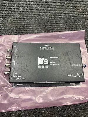 Used International Fiber IFS 4 Channel Digital Video Transmitter Mdl. VT7430  • $32