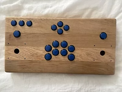 Arcade Cabinet Fight Stick - Case & Buttons (Oak Wood) • $40