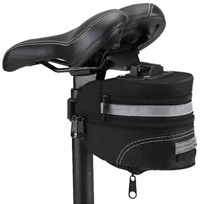 Bike Bicycle Rear Under Seat Saddle Bag Storage Pouch Pack For MTB Road Cycling • £6.99