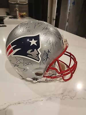 Patriots Autographed Helmet Including Tom Brady Adam Vinatieri And More • $1100