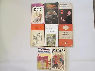 P.G. Wodehouse Collection Of 8 Books - Pub. Penguin. • £20