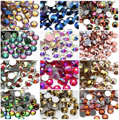 1440pcs Glitter Flatback Rhinestones Glass Crystal Gems For Nails Makeup Clothes • $3.29