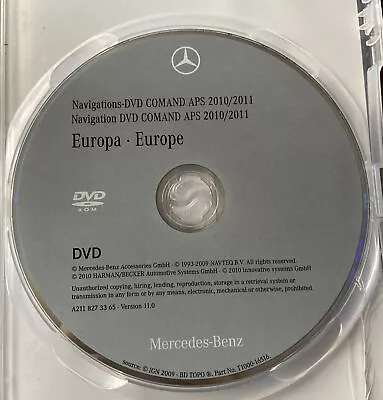 £29.95 • Buy Mercedes Comand Aps Sat Nav Navigation Dvd Europe Uk Map E S Class Cls Cl Sl Slk
