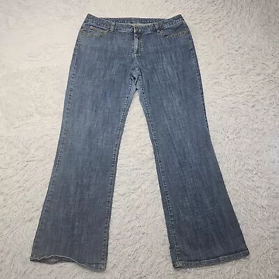 Womens Michael Kors Classic Stretch Denim Bootcut Blue Jeans Size 16 • $17