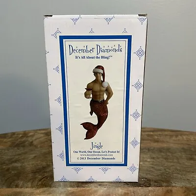 December Diamonds  2013 Red Hot Jingle Merman Holiday Ornament SHIPS FREE • $52.50