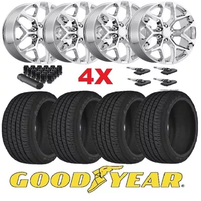 22 Chrome Snowflake Wheel Goodyear Tire Alloy Factory Set Like Oem New Package • $2395