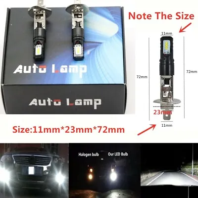 H1 6000K Super Bright White 6000LM CSP LED Headlight Bulb Kit High Low Beam DRL • $11.59