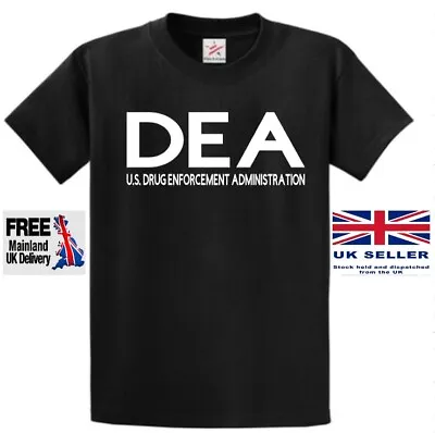 DEA Drug Enforcement Administration Short Sleeve Men T Shirt FBI NCIS NYPD LAPD • £12