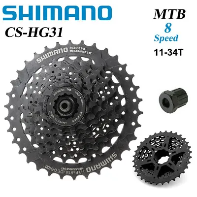 Shimano CS-HG31 8/24Speed Cassette 11-34T For MTB Folding Bike Touring Bicycle • $38.49