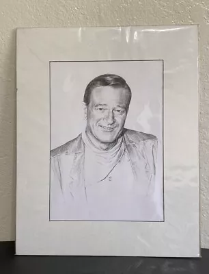 JOHN WAYNE MEMORABILIA Hand DRAWING PICTURE OF THE MOVIE COWBOYS  80’s Unsigned • £33.73