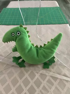 2003 Jazwares Peppa Pig Green Flat Mr. Dinosaur Dino Plush Stuffed Toy • $5