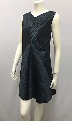 D. Exterior Dress Teal Crystal Pleated Made In Italy Size 46 Fits A Size S/m • $50.02