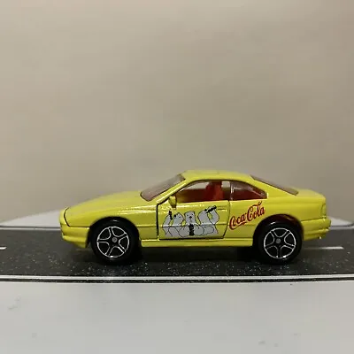 Matchbox 1992 BMW 850i Coca-Cola Bears 1:62 Yellow - Mint From Coca-Cola 5-Pack • $10.95