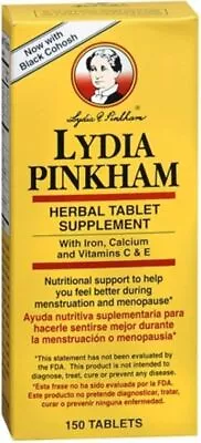 Lydia Pinkham Herbal Supplement Tablets Menstruation & Menopause Support 150 Ct • $24.91