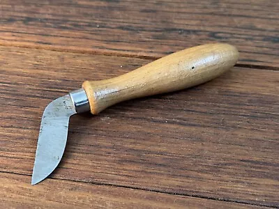 Vintage Japanese-Made Bent Aside Chip Carving Knife Made In Japan Woodwork Tools • $25