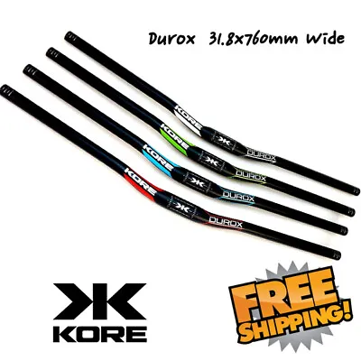$24.90 • Buy KORE Durox 20mm 31.8x760mm Wide AL6061-T6 Double Butted Riser Bar MTB Handlebar