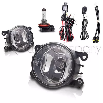 2005-2015 Ford Mustang Bumper Fog Lights Driving Lamps W/Wiring Kit - Clear • $62.09