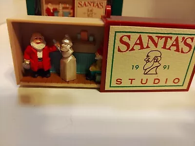 1991 Hallmark Keepsake Ornament Matchbox Memories Santa's Studio Box Christmas • $5