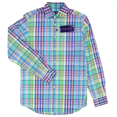 Ralph Lauren Men's Dress Shirt Purple Label Long Sleeve Full Button Down • $149.99