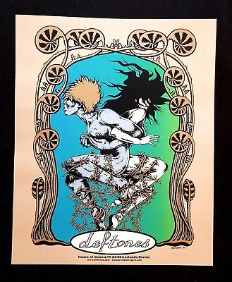 $175 • Buy Deftones Orlando House Of Blues 2006 Concert Poster By Jermaine Rogers