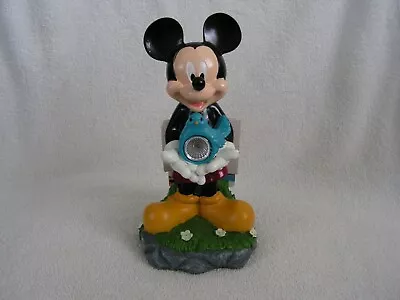 Mickey Mouse Disney Garden Statue 8 Inch Solar Power NEW With Tags • $12
