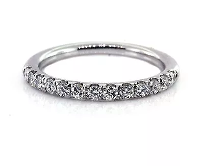 0.25 CT Natural Diamond Lady's Wedding Band Micro Pave VS2/F 14K White Gold Comf • $495