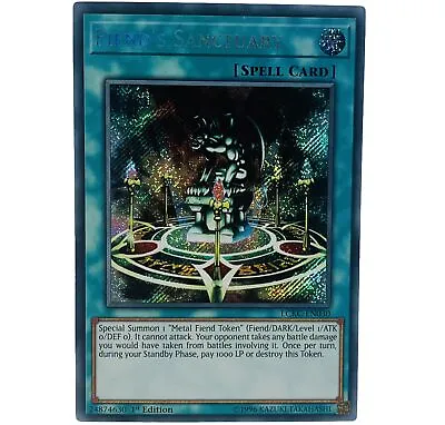 YUGIOH Fiend's Sanctuary LCKC-EN030 Secret Rare Card 1st Edition LP-NM • £1.49