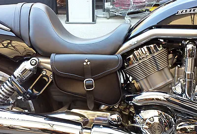 $205 • Buy  Saddle Bag For Harley Davidson  V Rod And Night  Rod  Italian Leather Handmade