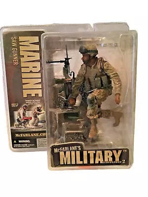 Vintage 2006 McFarlane Military Redeployed Series 2: Marine Saw Gunner (NIP) • $44.95