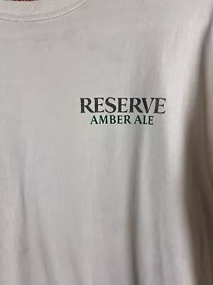 Miller Reserve Shakespeare T-Shirt XL Long Sleeve White Amber Ale Vintage USED • $24.99