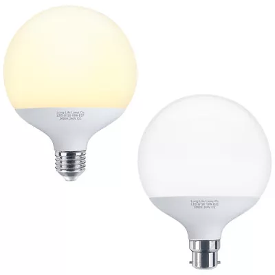 LED Globe Light Bulb 18w Replacement For 162w B22 E27 Warm Or White G120 LED • £10.99