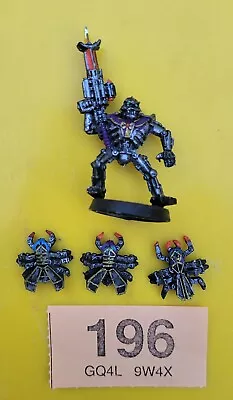 WH40K Necron Warrior With Scarabs - Metal Painted (196) • £7
