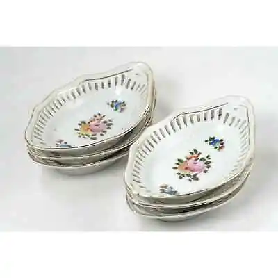 Mikori Ware Reticulated Hand Paint Porcelain Desert Bowls Dishes Turtle Hallmark • $27