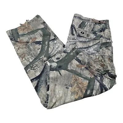 Vintage Mossy Oak Explorer Midweight Cargo Pants Mens XL Camo Hunting Outdoor • $31.95