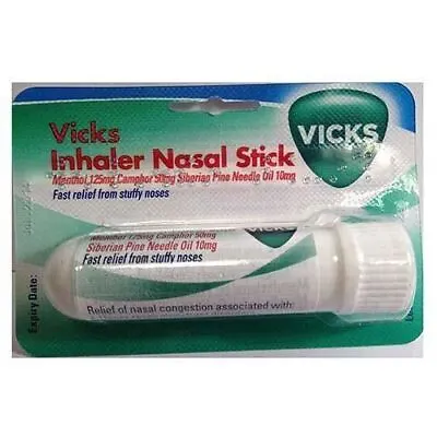 Vicks Inhaler Blocked Nose Nasal Stick (Relief From Stuffy Nose) - 5ml • £3.95