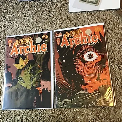 AFTERLIFE WITH ARCHIE COMICS #1 & 8 NM 9.4 2013 Francavilla Zombie Variant • $10