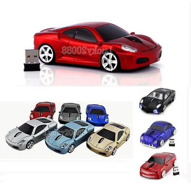 HOT 2.4Ghz Wireless USB Car Mouse Cordless Optical LED Laptop PC Laptop MAC Mice • $13.96