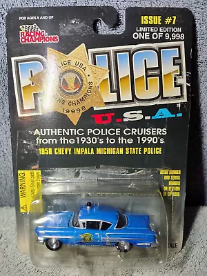 Racing Champions Police USA - 1958 Chevy Impala Michigan State Police 1:64th • $7.77