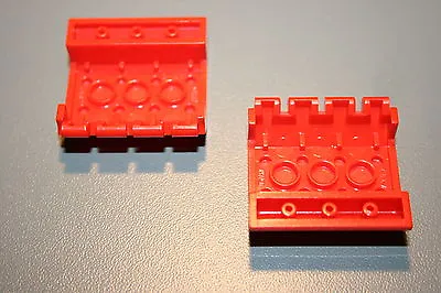 LEGO Red Slope Brick 45 4x4 Double With Hinge Ref. 4857 Harry Potter 4708 • $26.74
