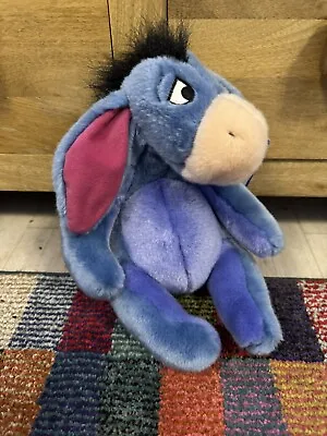Disney Eeyore Soft Toy Plush Winnie The Pooh And Friends 11 Inches Sitting Blue • £5