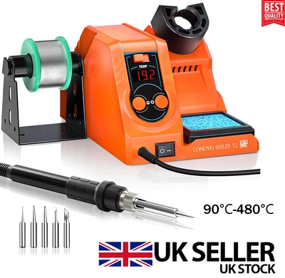 £23.99 • Buy Digital LED 60W Soldering Iron Station Rework Kit Variable Stand Temperature UK