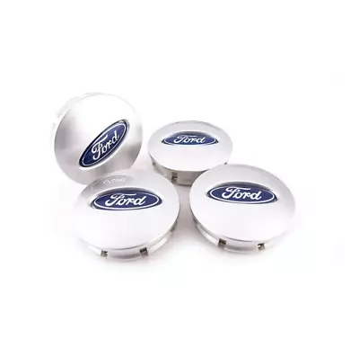 For FORD 4x66mm Wheel Center Hub Caps MATTE Silver Emblem Badge BB531A096RA New • $37.99