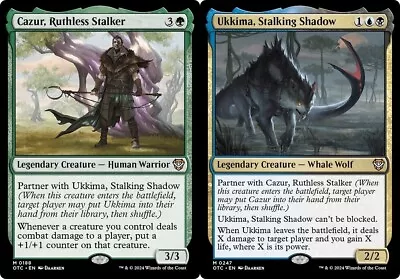 CAZUR Ruthless Stalker + UKKIMA Stalking Shadow ~mtg NM-M Commander OTC Mythic • $2.50