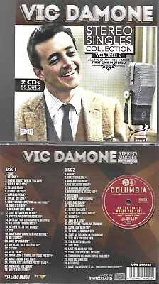 Vic Damone-stereo Singles Collection V.2-55 Cuts-2 Cds-all Chart Hits • $24.99