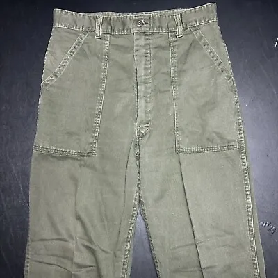 Trouser Cotton Sateen OG-107  Military Cargo Pants Vietnam 36 X 32  K-56 • $79.99