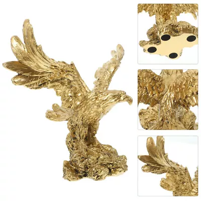 Simulated Eagle Figurine Delicate Eagle Decor Eagle Statue Home Ornament • £14.99