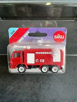 £3.99 • Buy 1034 SIKU FIRE ENGINE WATER CANNON Miniature Diecast Model Scale 1:87 3 Years+