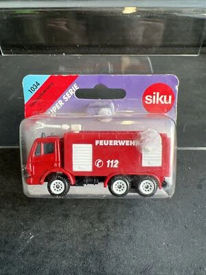 £3.99 • Buy 1034 SIKU FIRE ENGINE WATER CANNON Miniature Diecast Model Scale 1:87 3 Years+