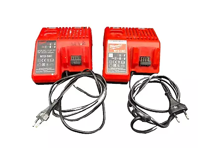 MILWAUKEE M12-18C 4000 4330 47 26456 G2016 CHARGER 220-240V 90W 3A X2pc • $38.14